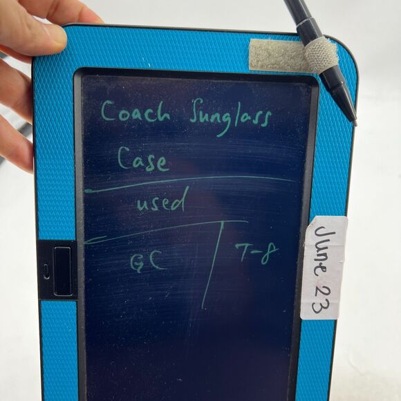 Coach Sunglass Eyeglass Hard Case Snap Shut Clamshell Sunglasses Storage - Picture 9 of 10